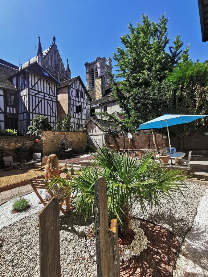 Le Papillon De La Cathedrale - Calme - Jardin - Wifi Leilighet Troyes Eksteriør bilde